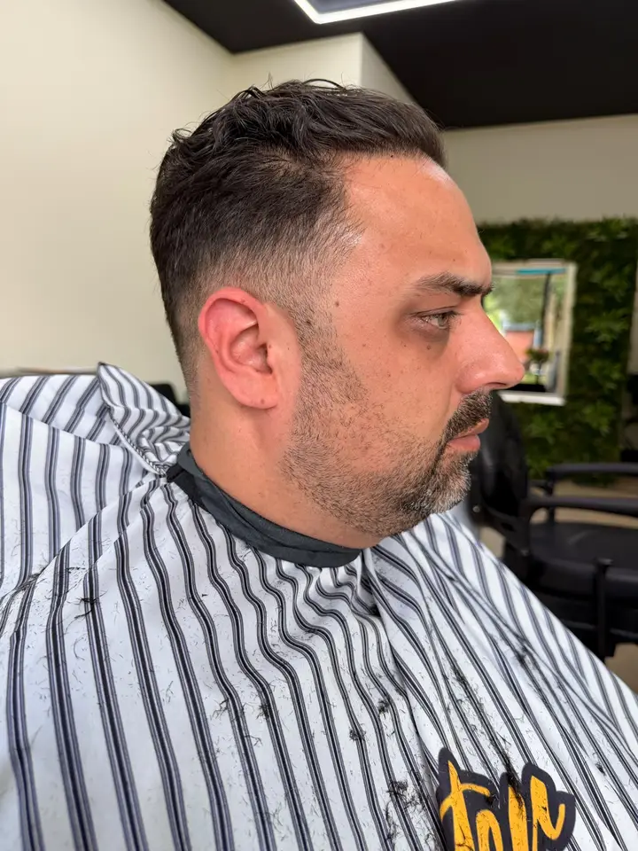 Fade met baard